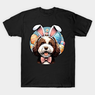 Lagotto Romagnolo's Easter Joy with Bunny Ears T-Shirt